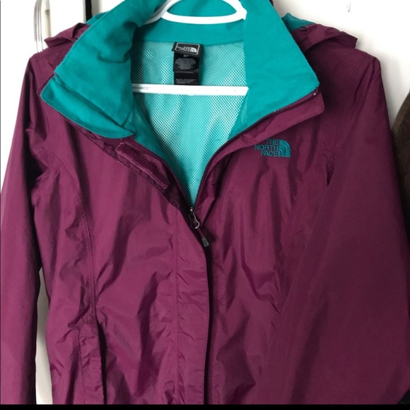 Small grape purple North Face Rain Jacket. - Picture 5 of 8